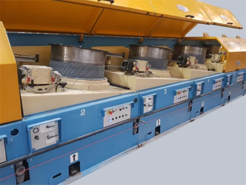 Industrial wire drawing system.